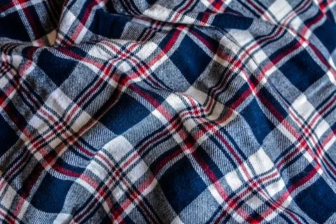 Check fabric texture. Stripe square background. Stockfoto's