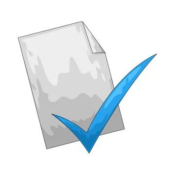 Check file illustration 스톡 일러스트
