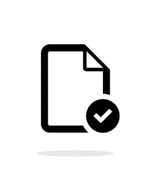 Check files icon on white background. Stock-Illustration