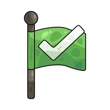 Check flag illustration Stock Illustration