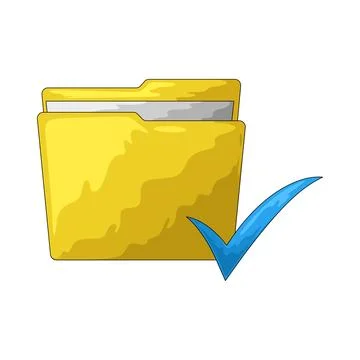 Check folder illustration イラスト素材