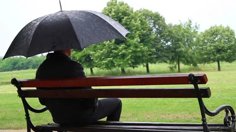 Check with hand if raining. Stock Footage 39655884