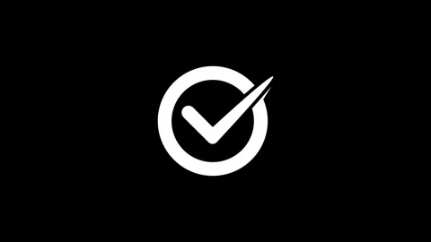 Check icon animation Stock Footage 284495917