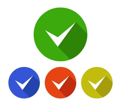 Check icon illustrated in vector on white background Illustrazione stock