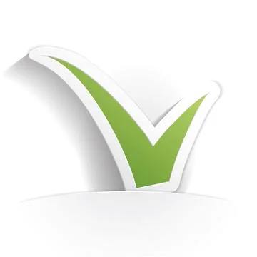 Check icon paper Stock Illustration