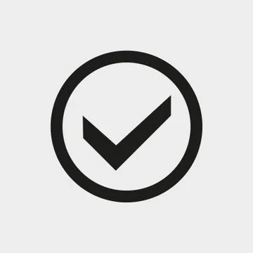 Check icon stock vector illustration flat design Stockillustratie