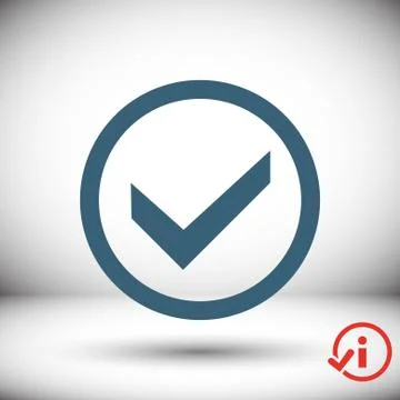 Check icon stock vector illustration flat design Иллюстрация