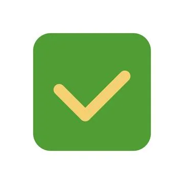 Check icon symbolizing approval, confirmation, successful validation Stock Illustration