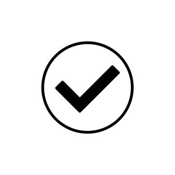 Check icon vector. check mark icon. check list button icon. Stock Illustration