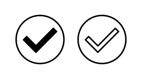 Check icon vector. check mark icon. check list button icon. Stock Illustration