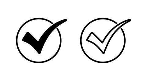 Check icon vector. check mark icon. check list button icon. Stock Illustration