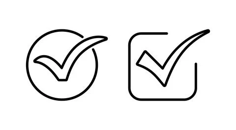 Check icon vector. check mark icon. check list button icon. Stock Illustration