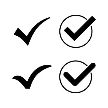 Check icon vector. check mark icon. check list button icon. Stock Illustration