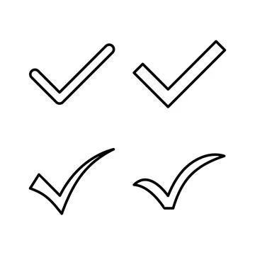 Check icon vector. check mark icon. check list button icon. Stock Illustration