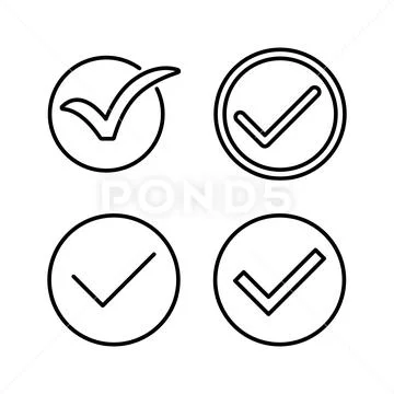 Check icon vector. check mark icon. check list button icon. ~ Clip Art ...