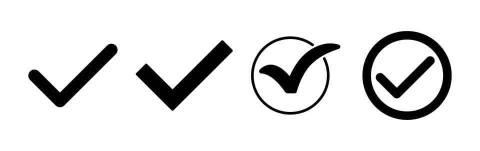 Check icon vector. check mark icon. check list button icon. Stock Illustration