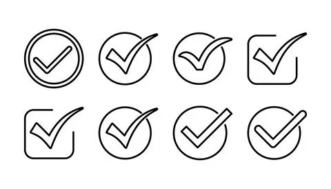 Check icon vector. check mark icon. check list button icon. Stock Illustration