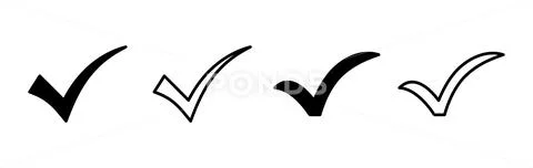 Check icon vector. check mark icon. check list button icon. ~ Clip Art ...