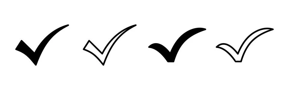 Check icon vector. check mark icon. check list button icon. Stock Illustration