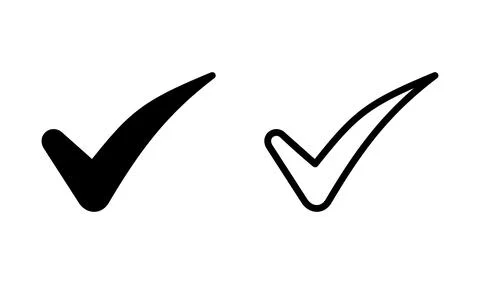 Check icon vector. check mark icon. check list button icon. Stock Illustration