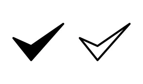 Check icon vector. check mark icon. check list button icon. Stockillustratie
