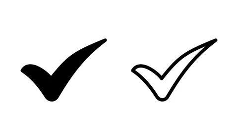 Check icon vector. check mark icon. check list button icon. Stockillustratie