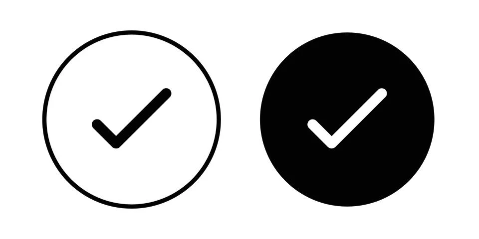 Check icon vector editable eps10 Stock Illustration