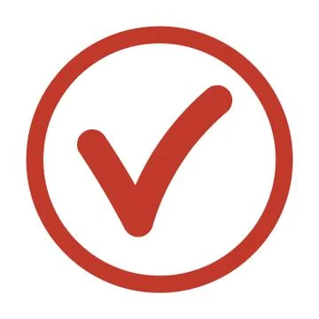 Check Icon on white background. Stock Illustration