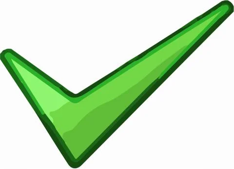 Check in icon on white background Stock Illustration