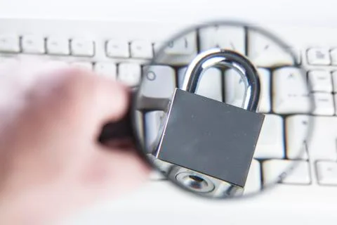 Check internet security Foto stock