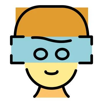 Check kid eye icon vector flat Stock Illustration