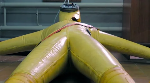Check for leaks protective suit (8) Video stock 49071833