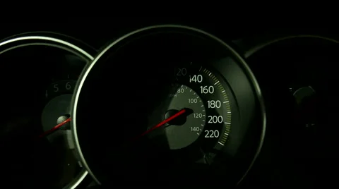 Check light warning and start engine car Stock Footage 59867027