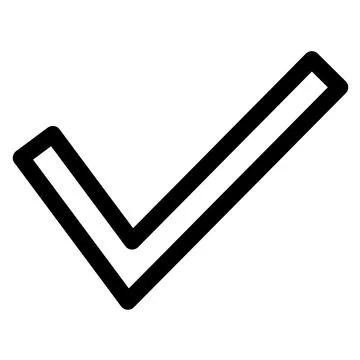 Check line icon vector illustration isolated on white background Stockillustratie