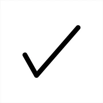 Check line icon vector illustration isolated on white background Stock Illustration