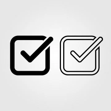 Check list button icon flat style isolated on background. Check list icon 스톡 일러스트