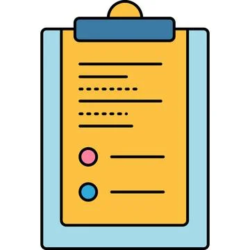 Check list clipboard vector startup project icon Stock Illustration