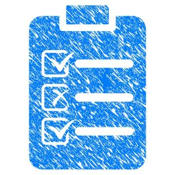 Check List Grunge Icon Stockillustratie