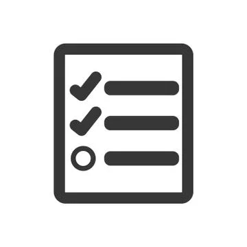 Check list icon. Document design. Vector graphic Stock Illustration