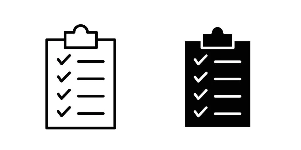 Check list icon illustration vector, icon set for apps Stock Illustration