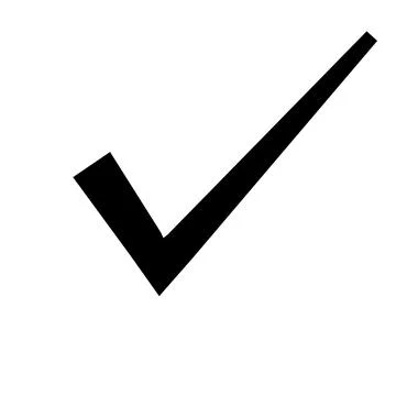 Check list icon or tick mark to choose correct with box  line black concept Illustrazione stock