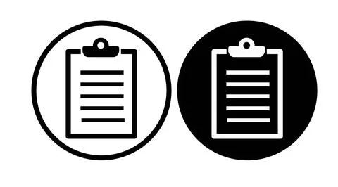 Check List Icon Set. Stock Illustration