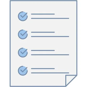 Check list icon vector document tick form Stock Illustration