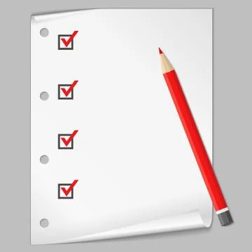 Check list 스톡 일러스트