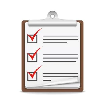 Check List Stock Illustration