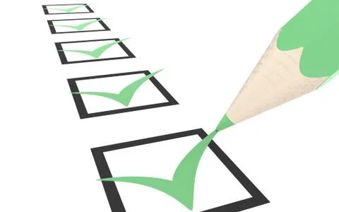 Check list. Illustrazione stock