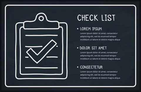 Check List Stock Illustration