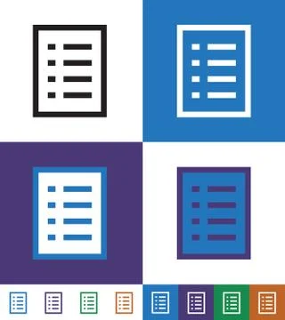Check List Line Icon Concept Stock Illustration