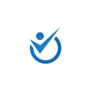 Check list logo icon template Stock Illustration
