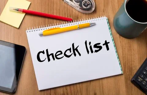 Check list - Note Pad With Text Images gratuites